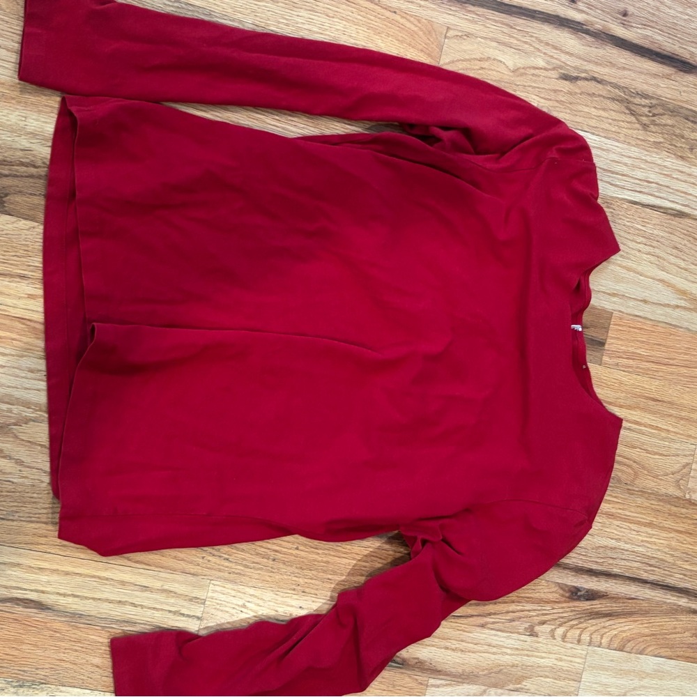 Chic Red Crew Neck Sweater